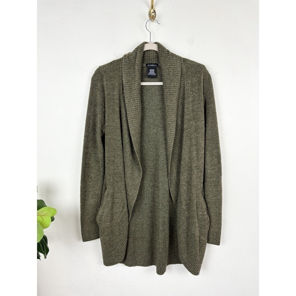 Max & Mia Green Plush Knit Cardigan Sz XS